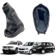 FORRO Y BASE PALANCA DE CAMBIOS LOGAN - SANDERO - DUSTER