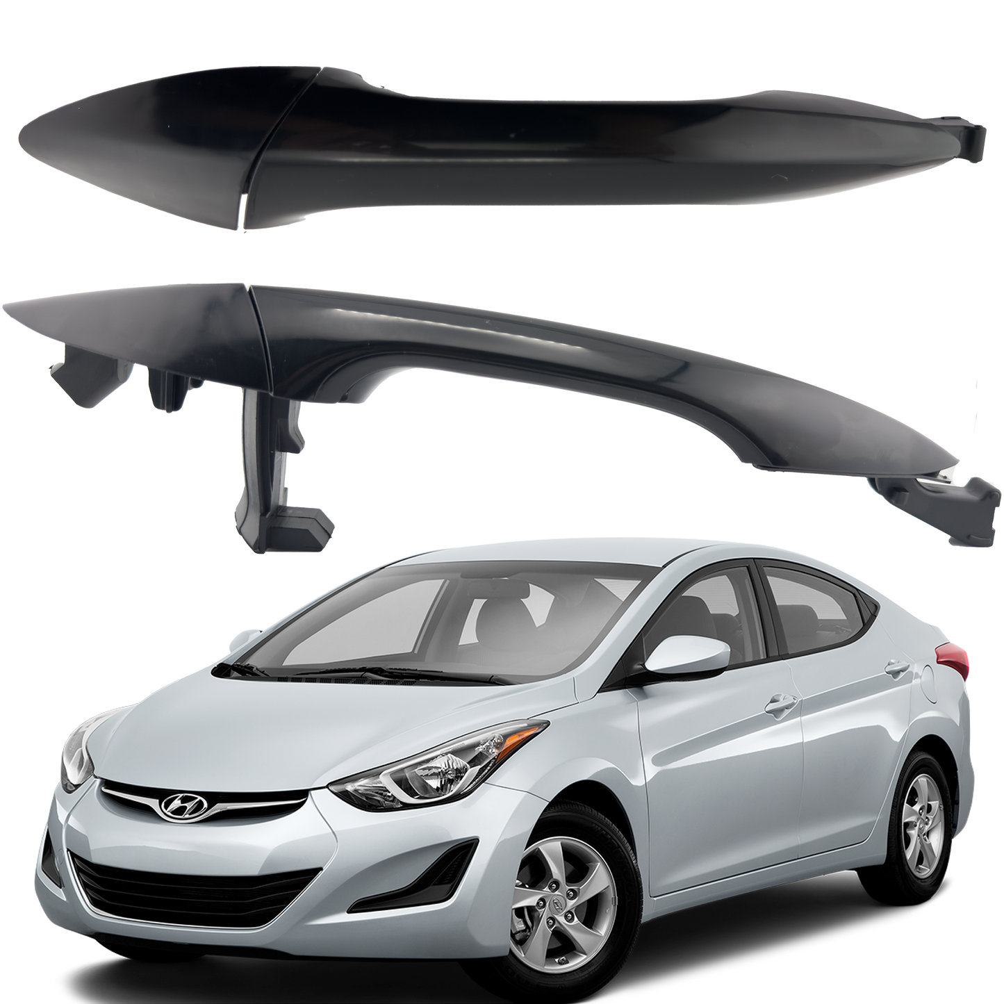 Manija Exterior Elantra I35 Mod 2012 2015 Trasera Izquierda