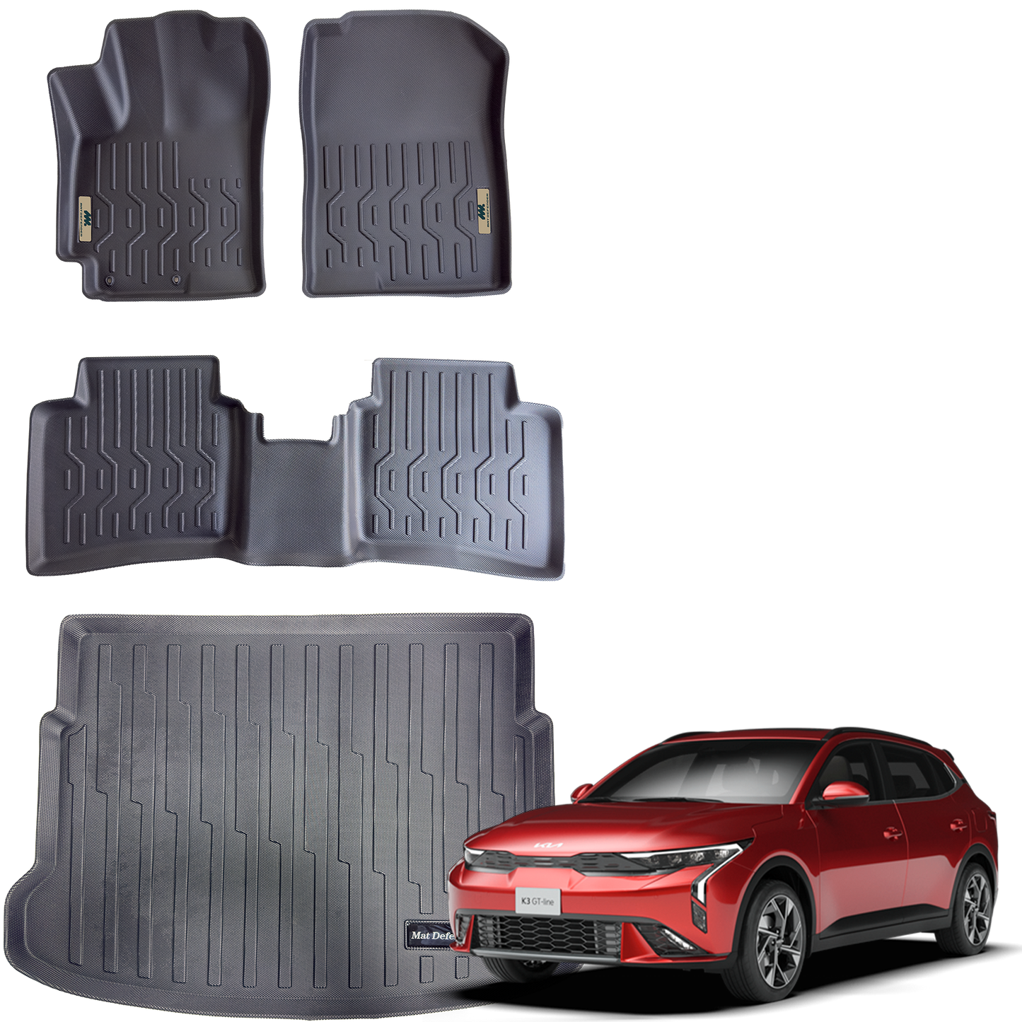Tapetes Termoformados y Baúl MatDefender K3 Cross