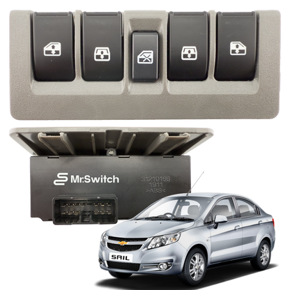 Switch Elevavidrio Principal Chevrolet Sail 13 Pines