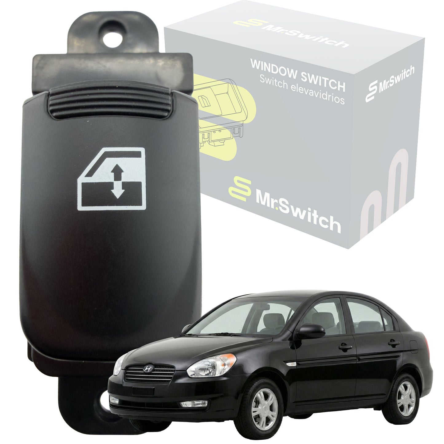 Switch Elevavidrio Sencillo Hyundai Accent Vision 2006-2011