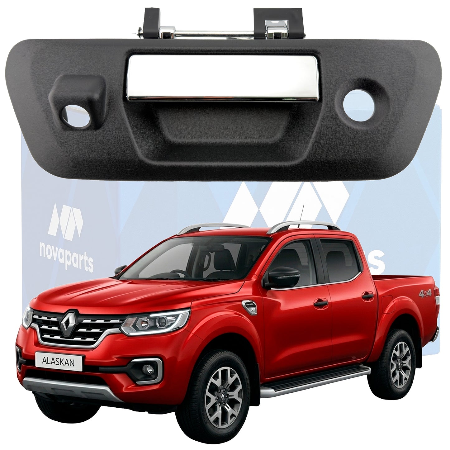 Manija Compuerta Renault Alaskan 2016-2023 Con Hueco Camara