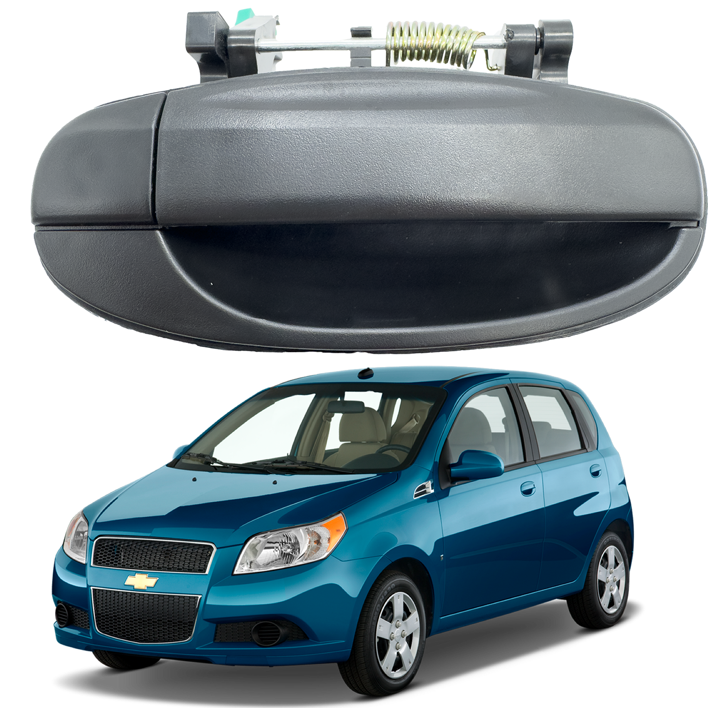 Manija Exterior Chevrolet Aveo Importada Trasera Derecha