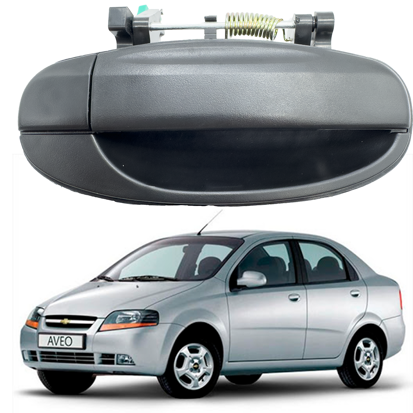 Manija Exterior Chevrolet Aveo Importada Trasera Derecha