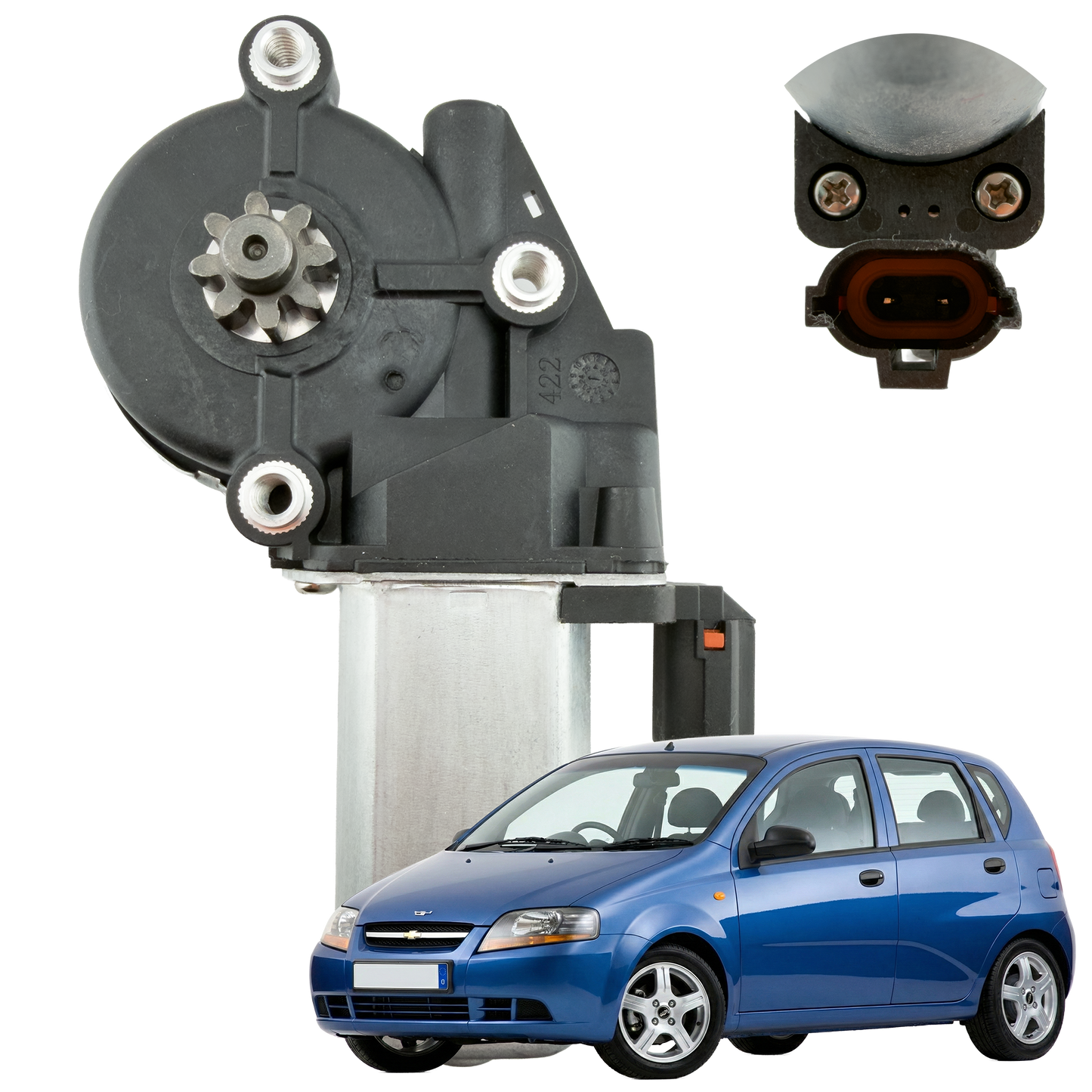 Motor Elevavidrio Izquierdo Chevrolet Aveo Family 2005-2013