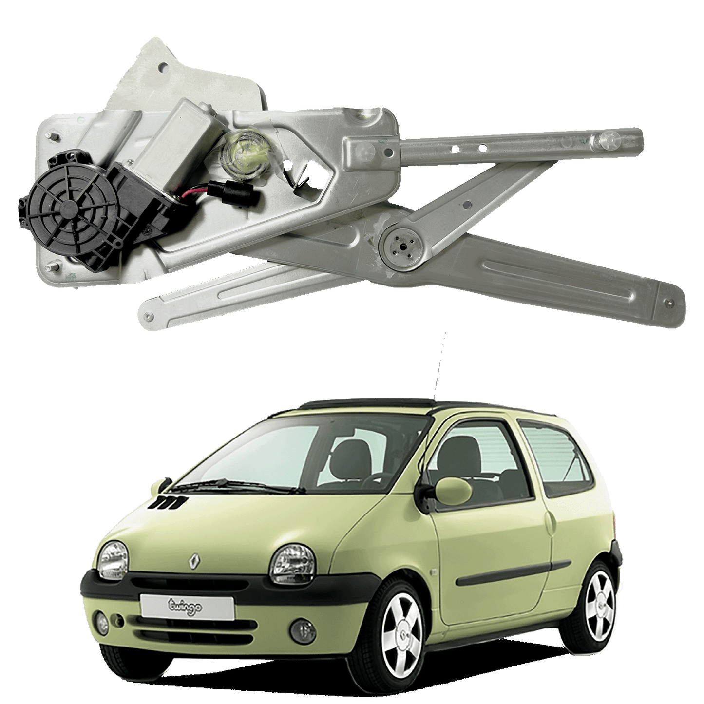 Cremallera Elevavidrio para Twingo Izquierda