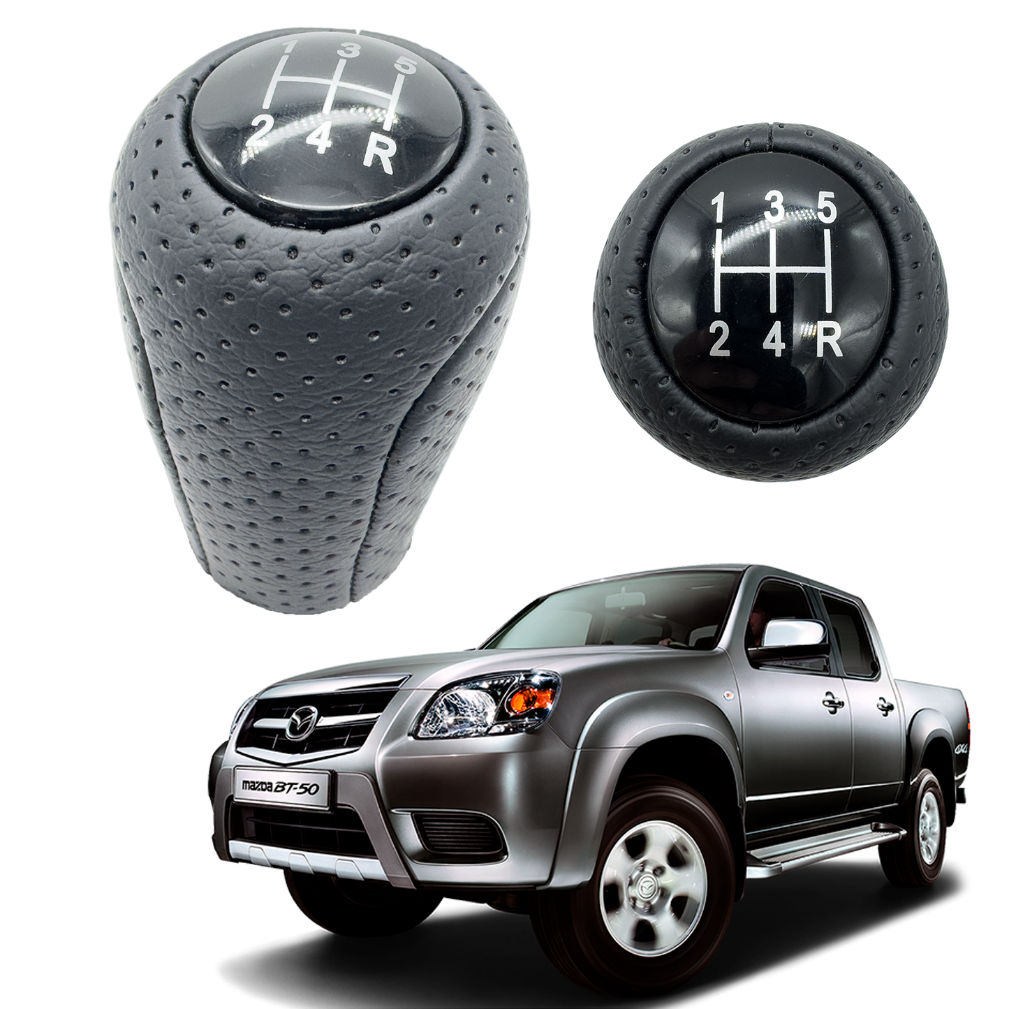 Pomo Mazda 2 / Bt-50 Importada Cuero Perforado