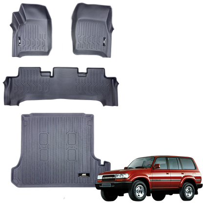Tapetes y Baul Termoformados MatDefender Toyota LC80 1990-07