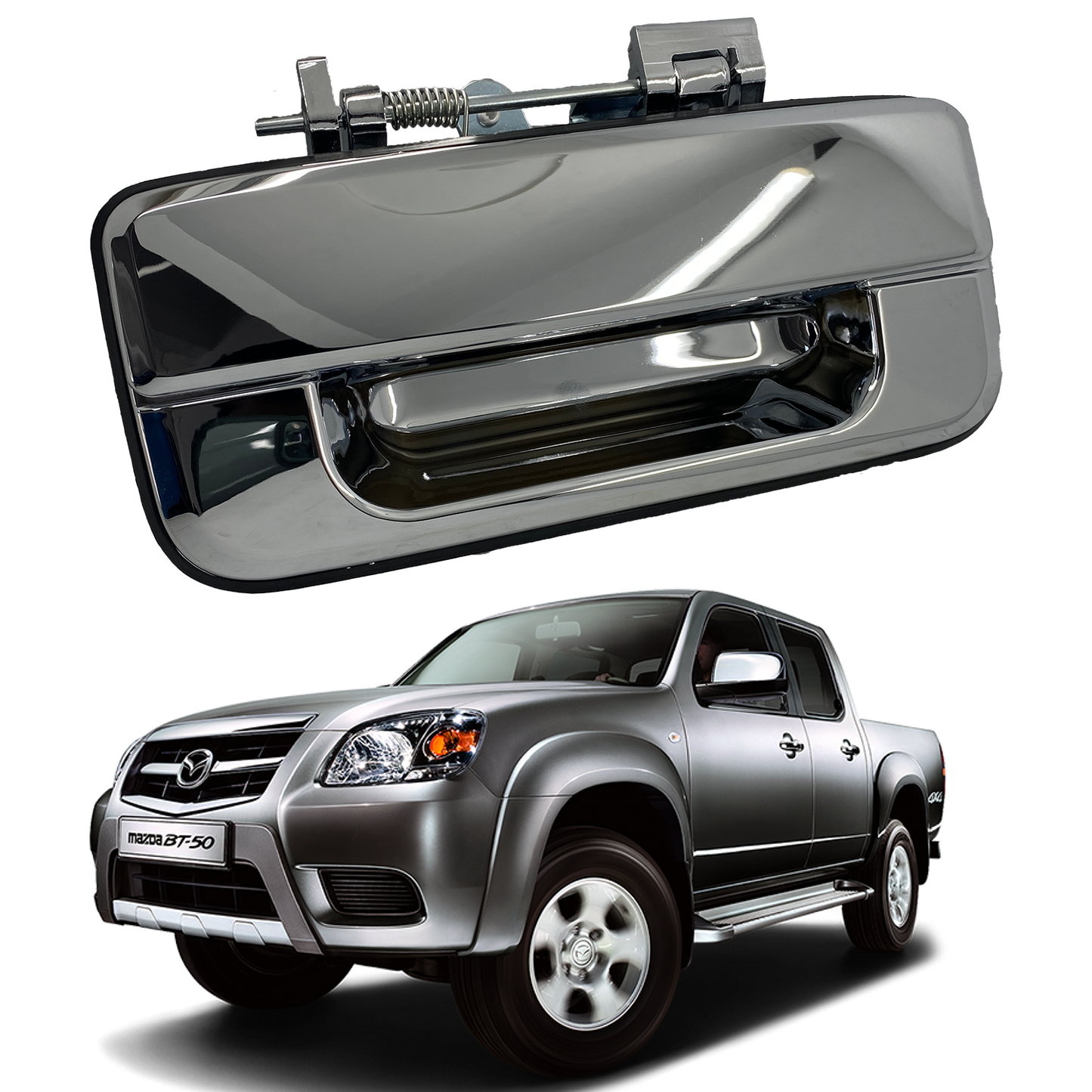 Manija Compuerta O Platón Mazda Bt50 Cromada