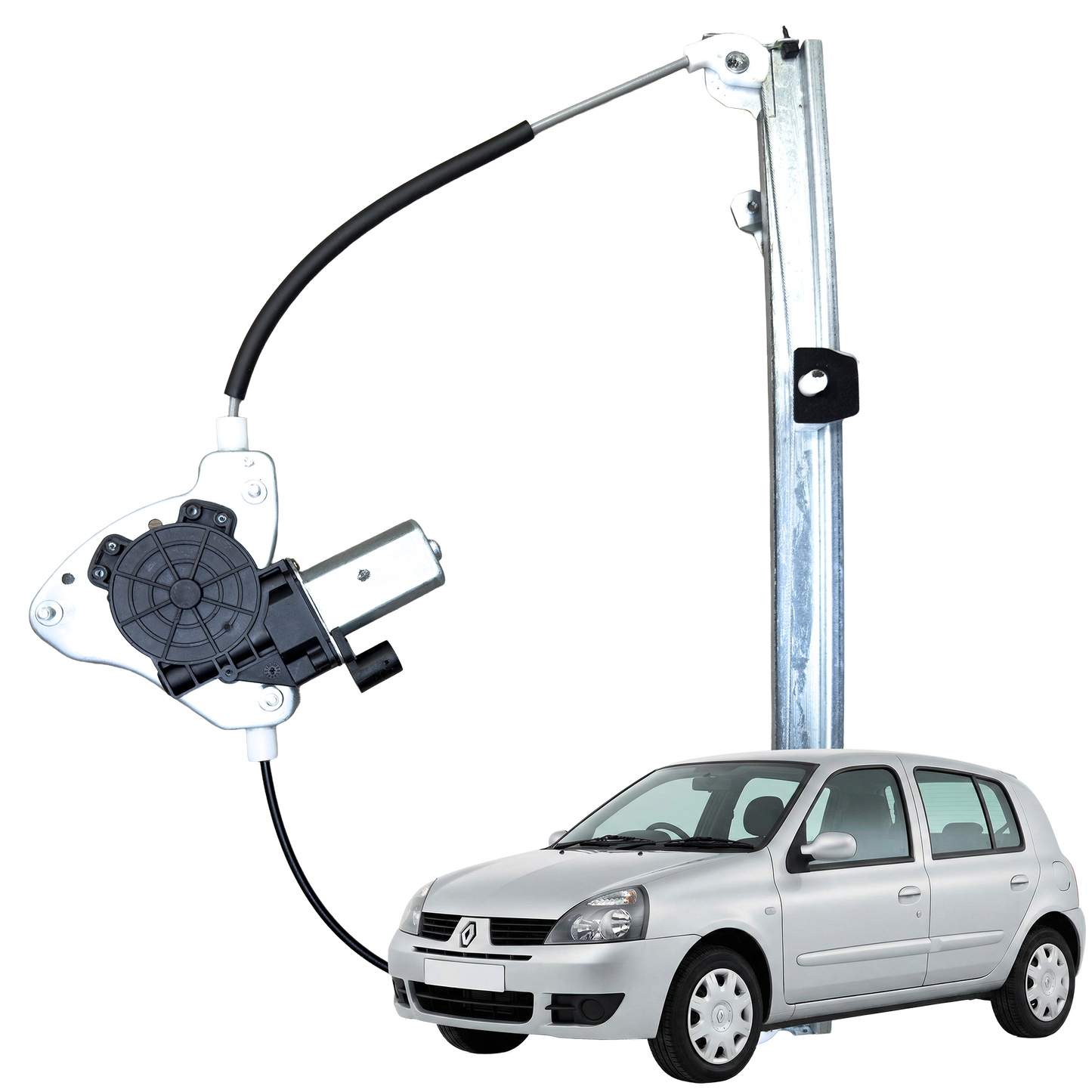 Cremallera Elevavidrio Clio 2 - Symbol Delantera Derecha