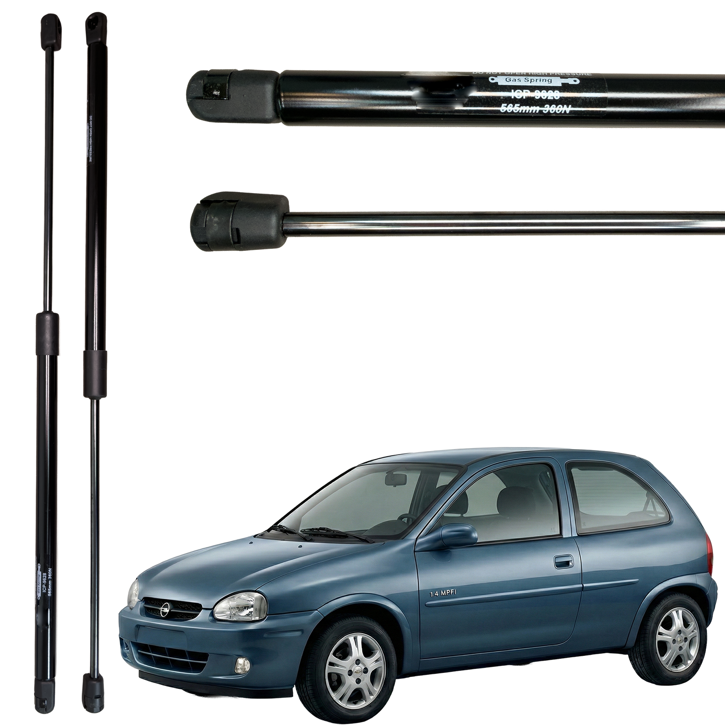 Kit Amortiguadores Compuerta Prolift Para Corsa 1996 - 2006