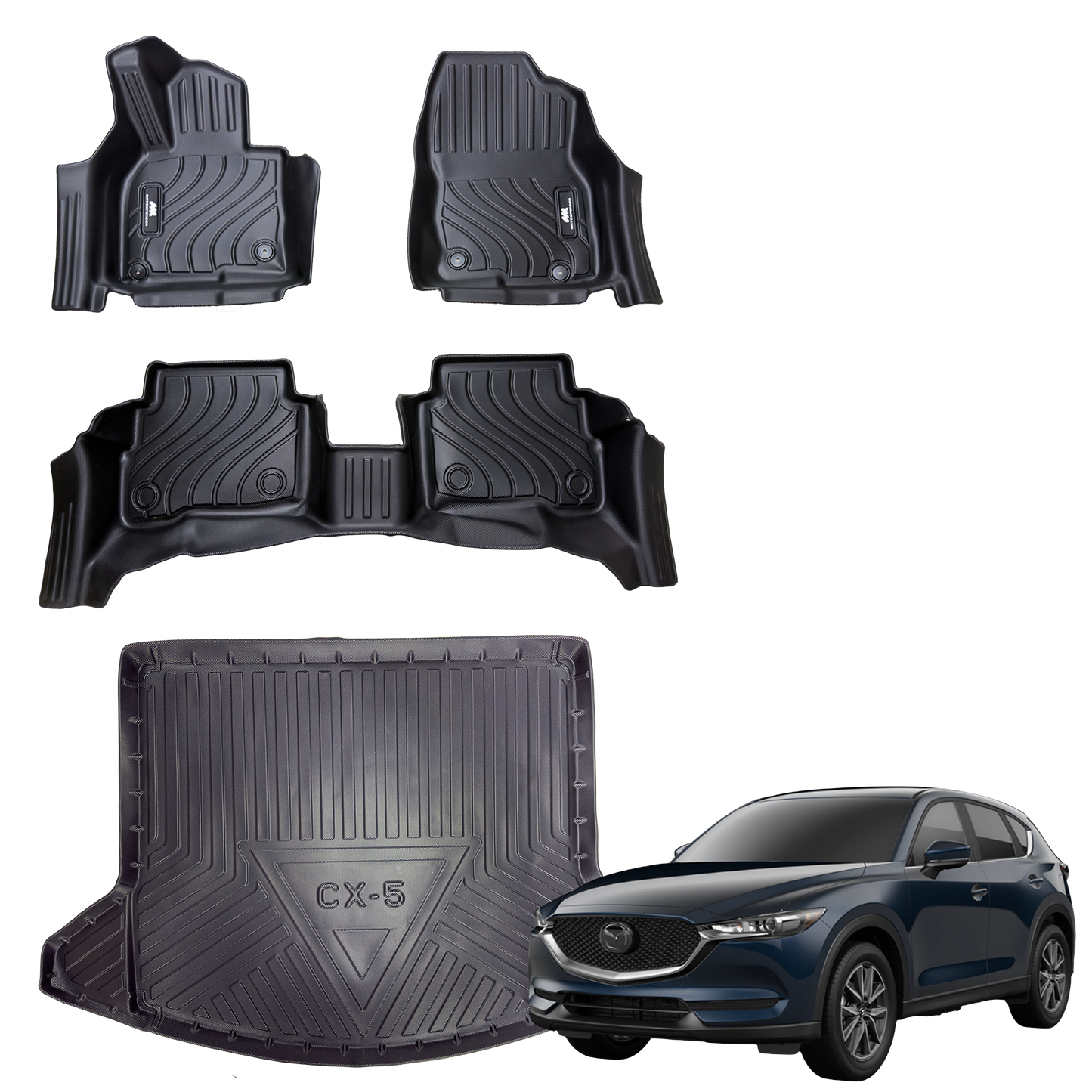 Tapetes Termoformados MatDefender 5D con Baul Mazda CX5
