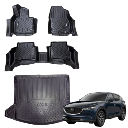 Tapetes Termoformados MatDefender 5D con Baul Mazda CX5