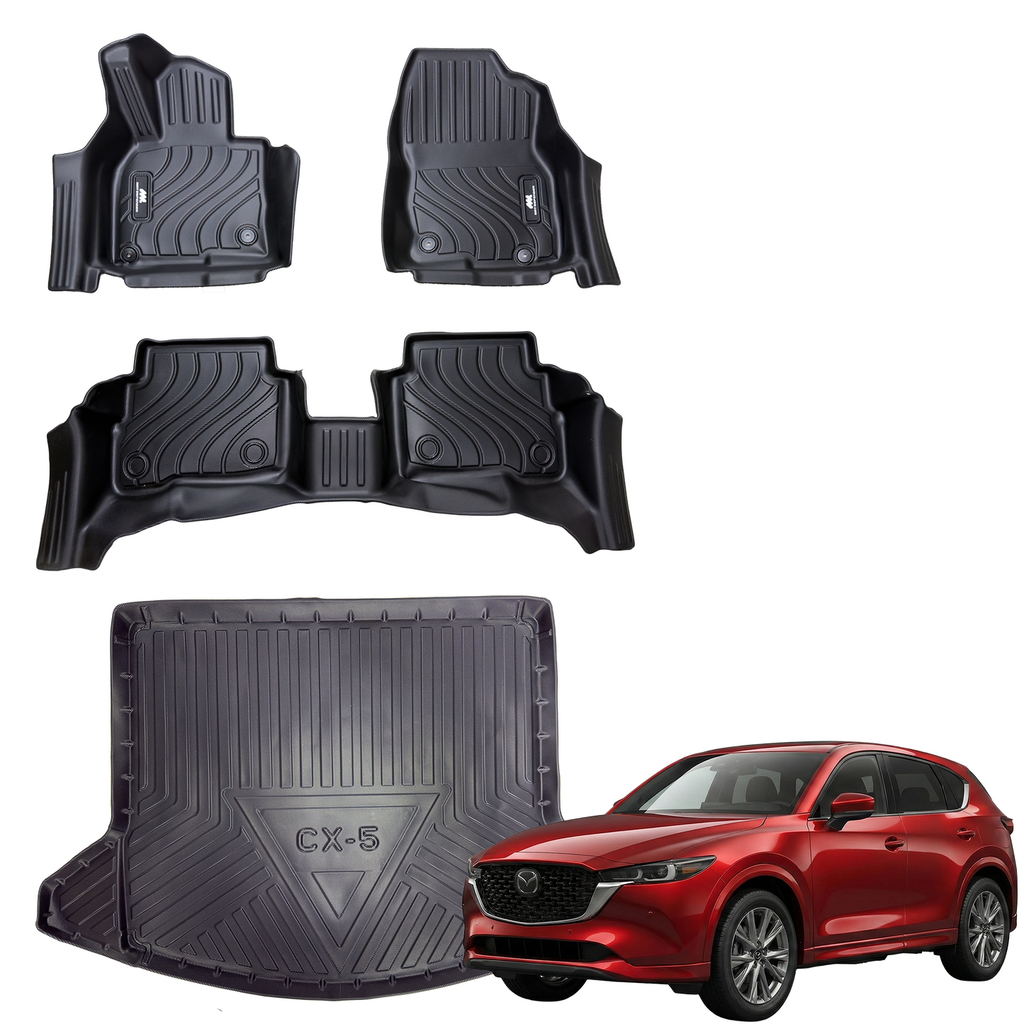 Tapetes Termoformados MatDefender 5D con Baul Mazda CX5