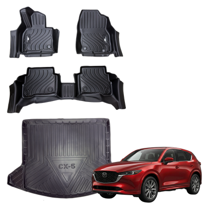 Tapetes Termoformados MatDefender 5D con Baul Mazda CX5
