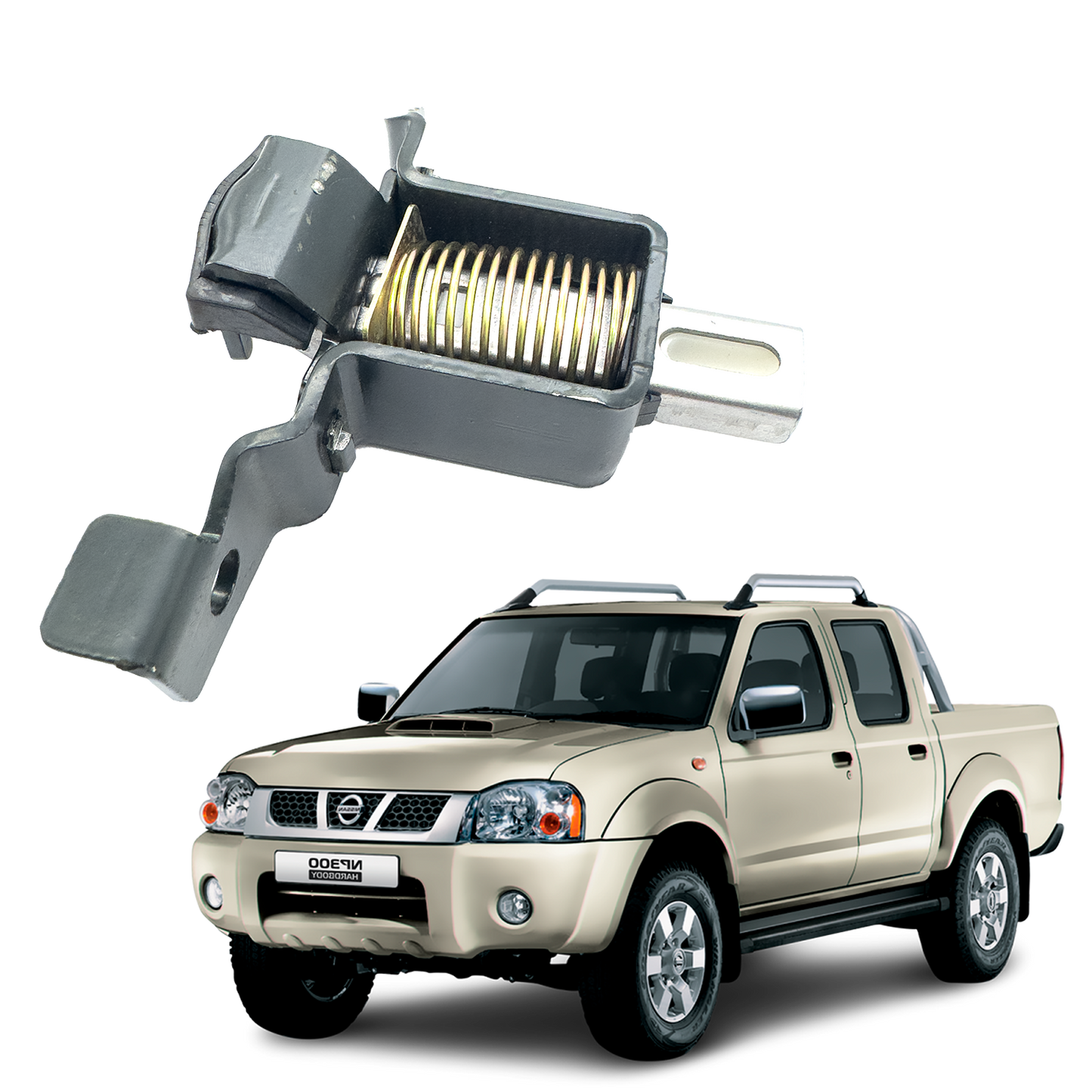 Chapa platón - compuerta Nissan D22 Frontier izquierda