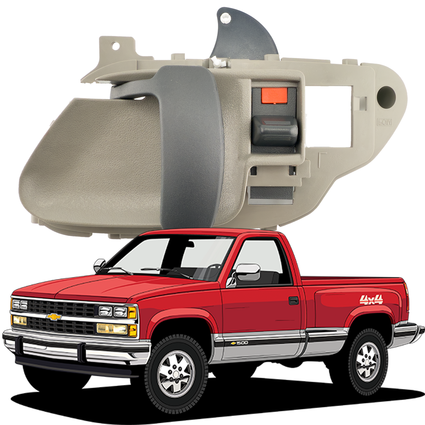 Manija Interior Completa Chevrolet Cheyenne Derecha