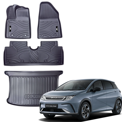 Tapetes Termoformados y Baúl MatDefender BYD Dolphine