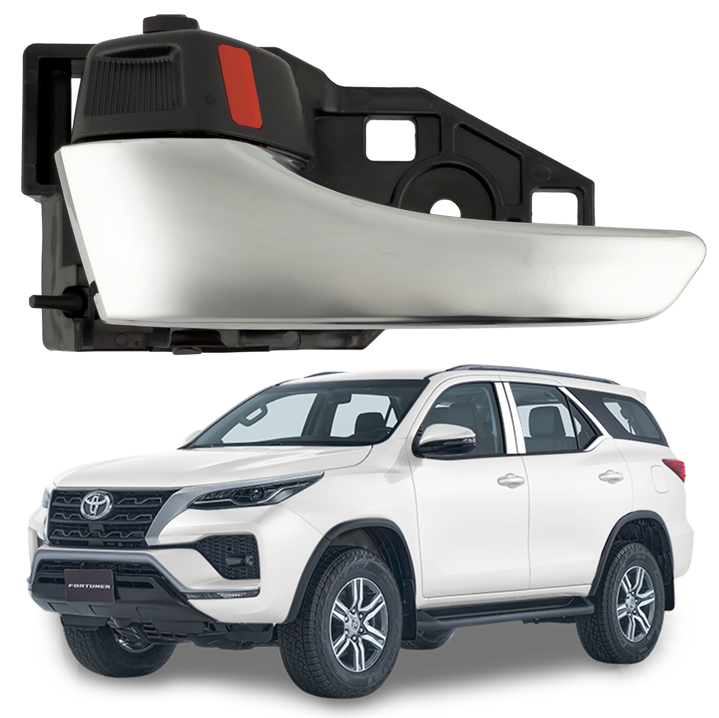 Manija Interior Toyota Fortuner SW4 izquierda cromada