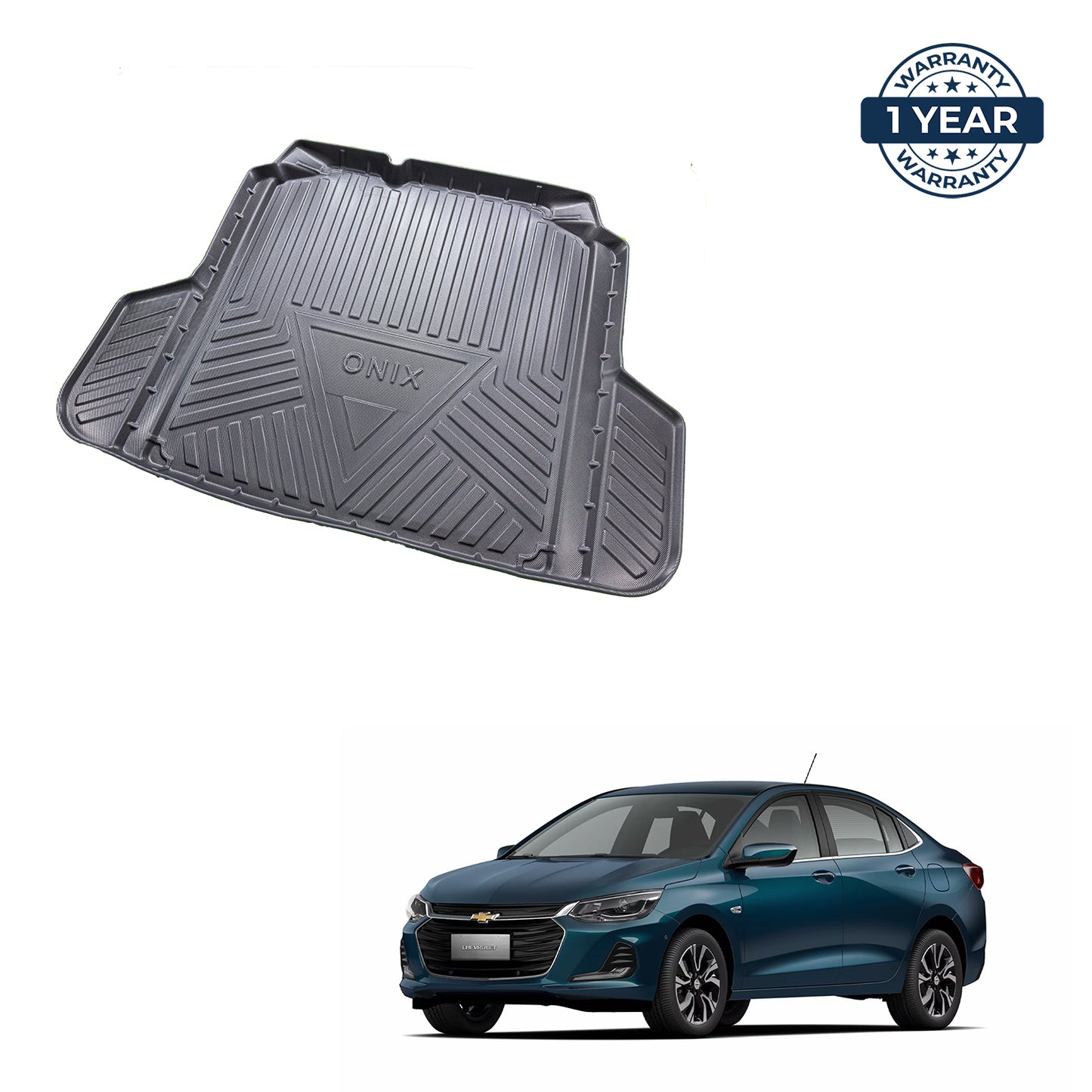 Tapete Premium Para Baúl Chevrolet Onix Turbo Sedan