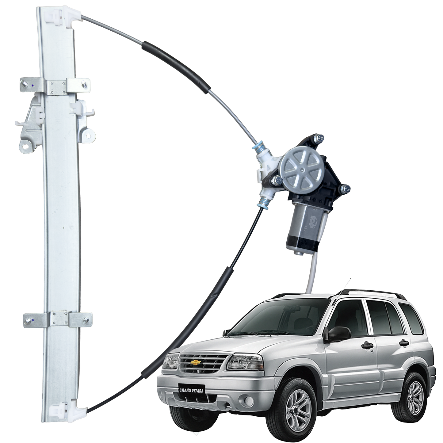 Cremallera elevavidrio Grand Vitara delantera derecha