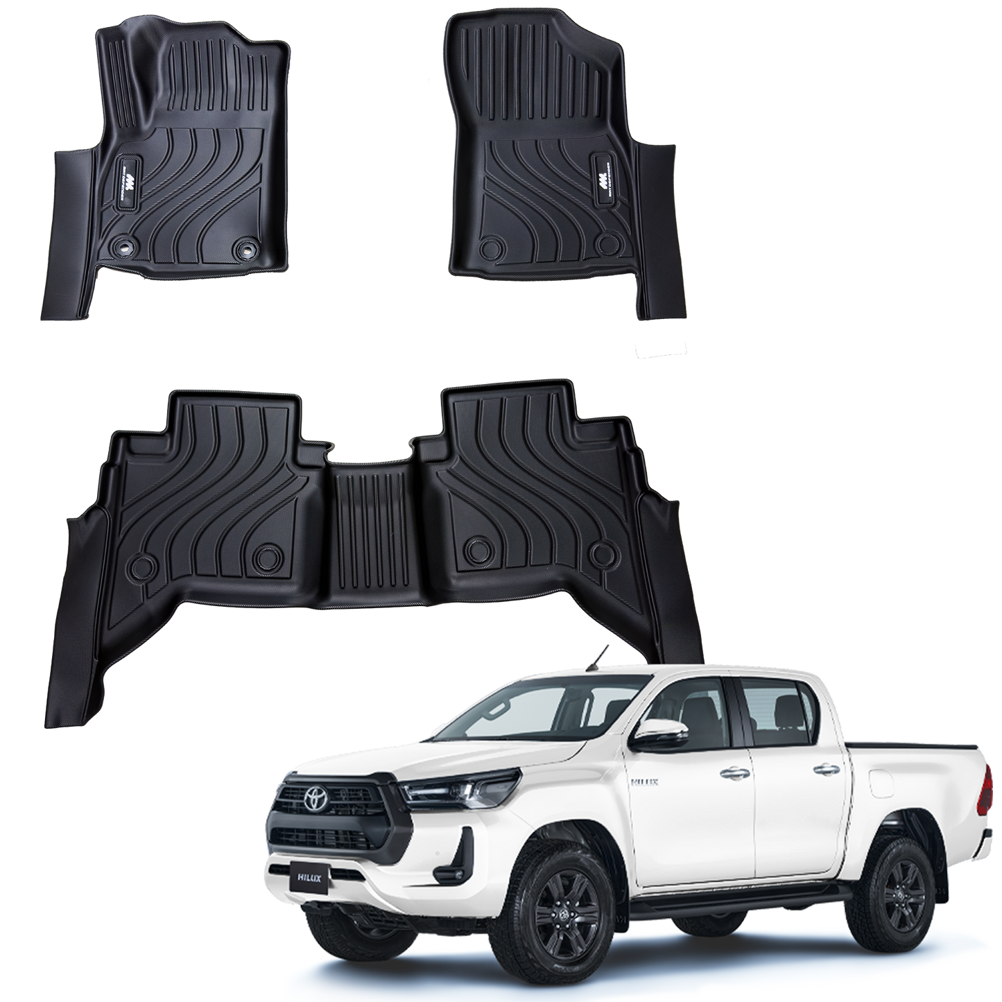 Tapetes Termoformado MatDefender 5D Hilux Revo 2017-2026