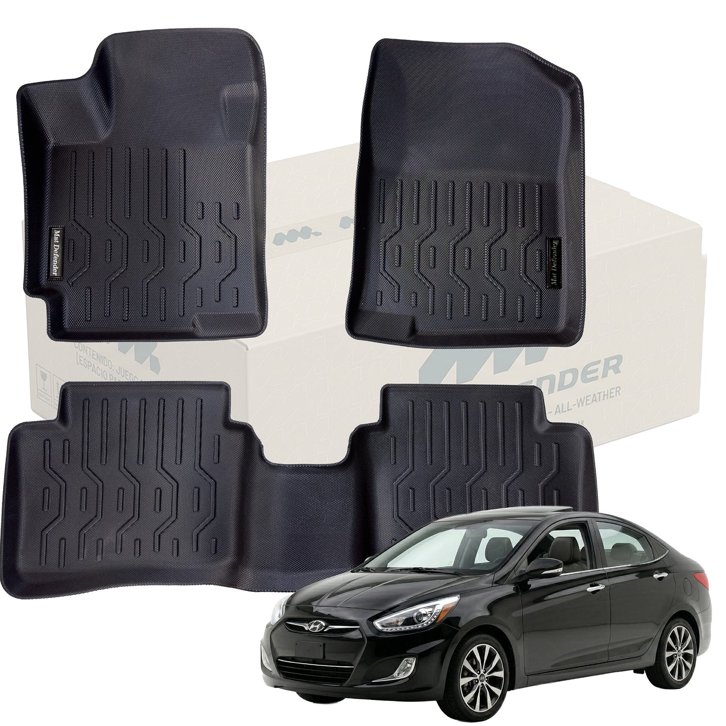 Tapetes Termoformados MatDefender Hyundai Accent I25