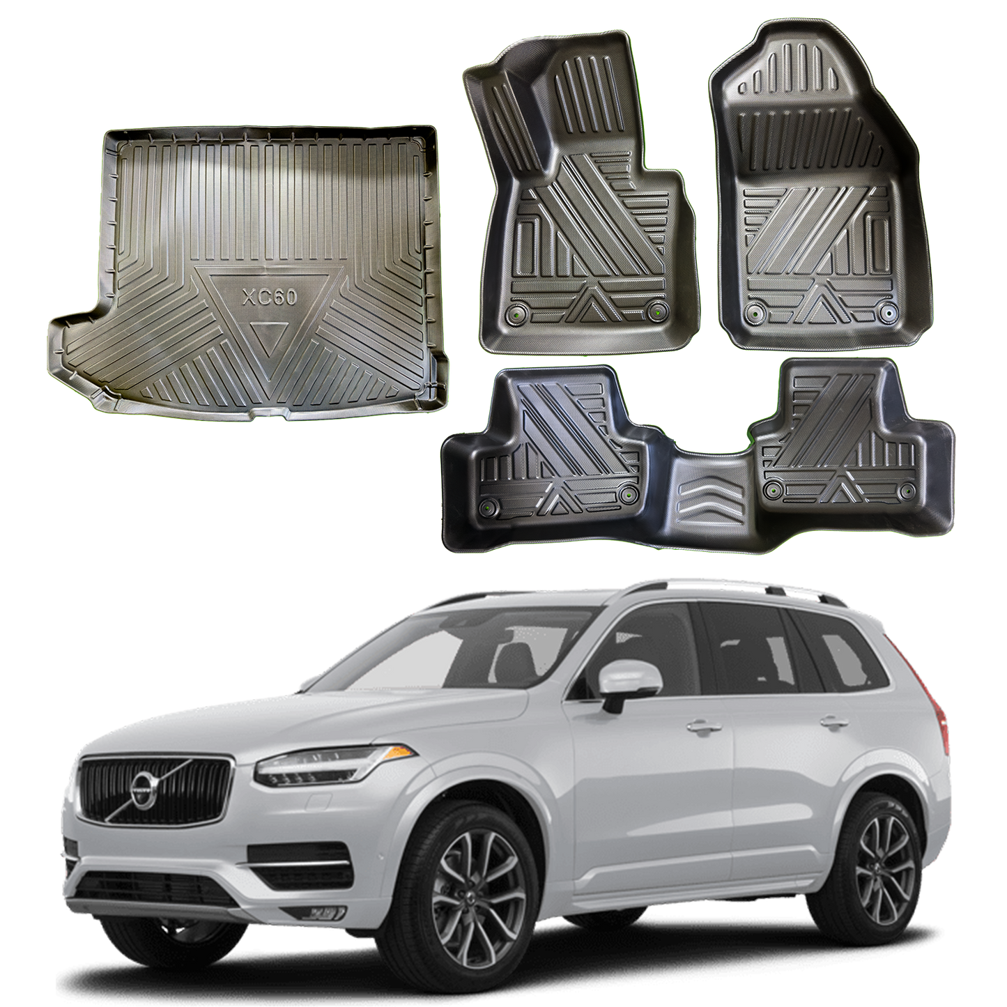 Juego Tapetes y Ba&#250;l termoformados Volvo XC60 2018 - 2025