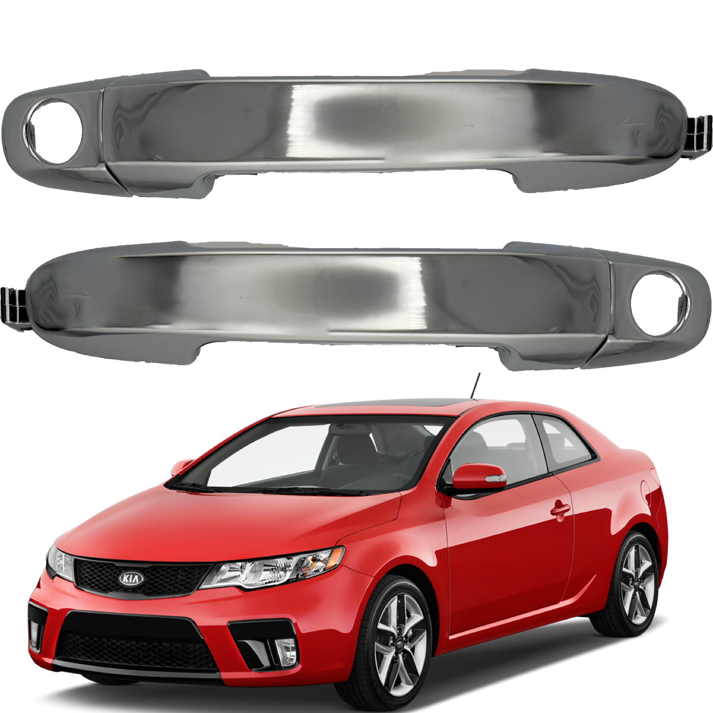 Kit Manijas Exteriores delantera Cerato Forte Koup cromadas