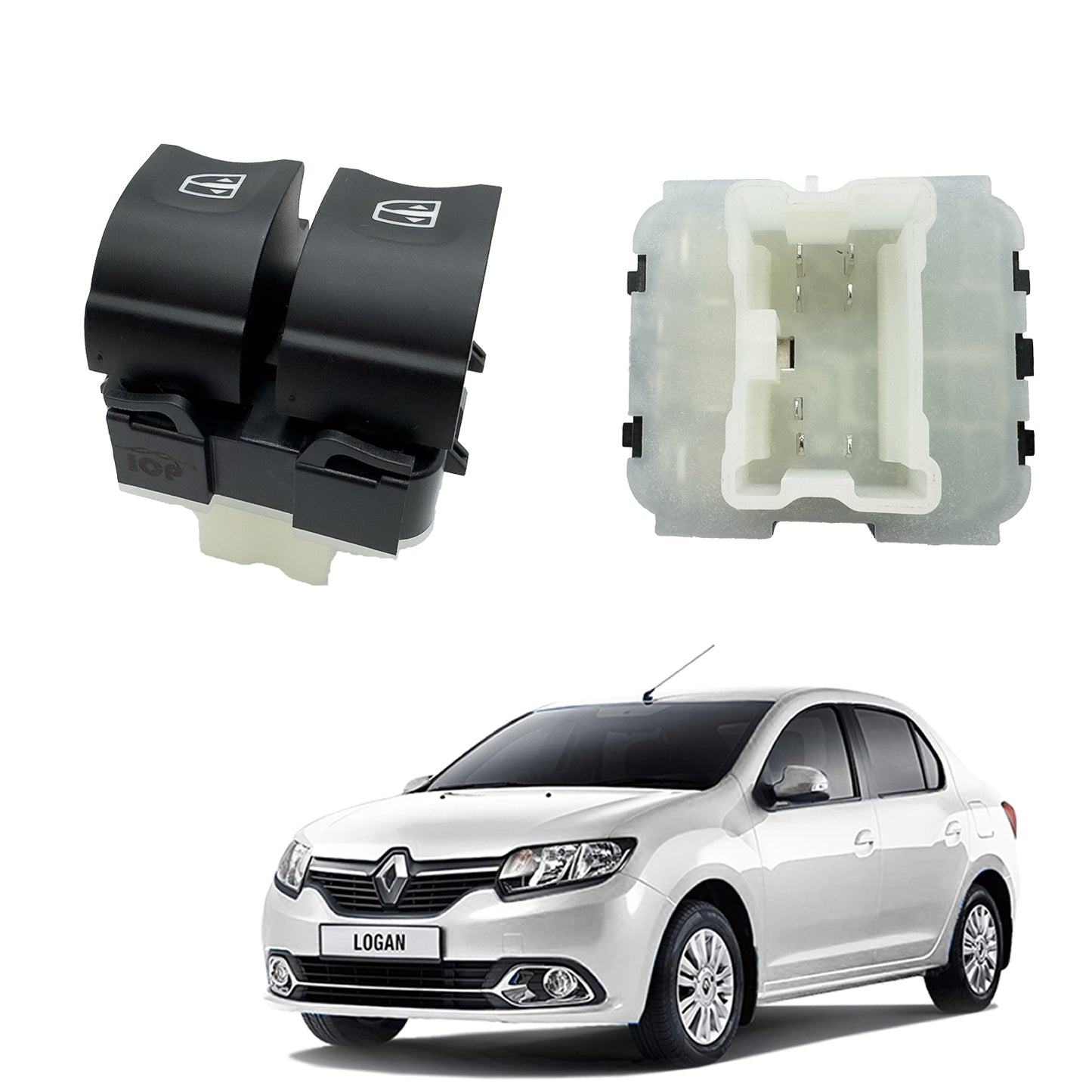 Switch Elevavidrios Renault Logan Comando Doble