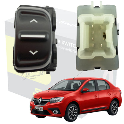Switch Elevavidrio Sencillo consola Renault Logan 2017-2027
