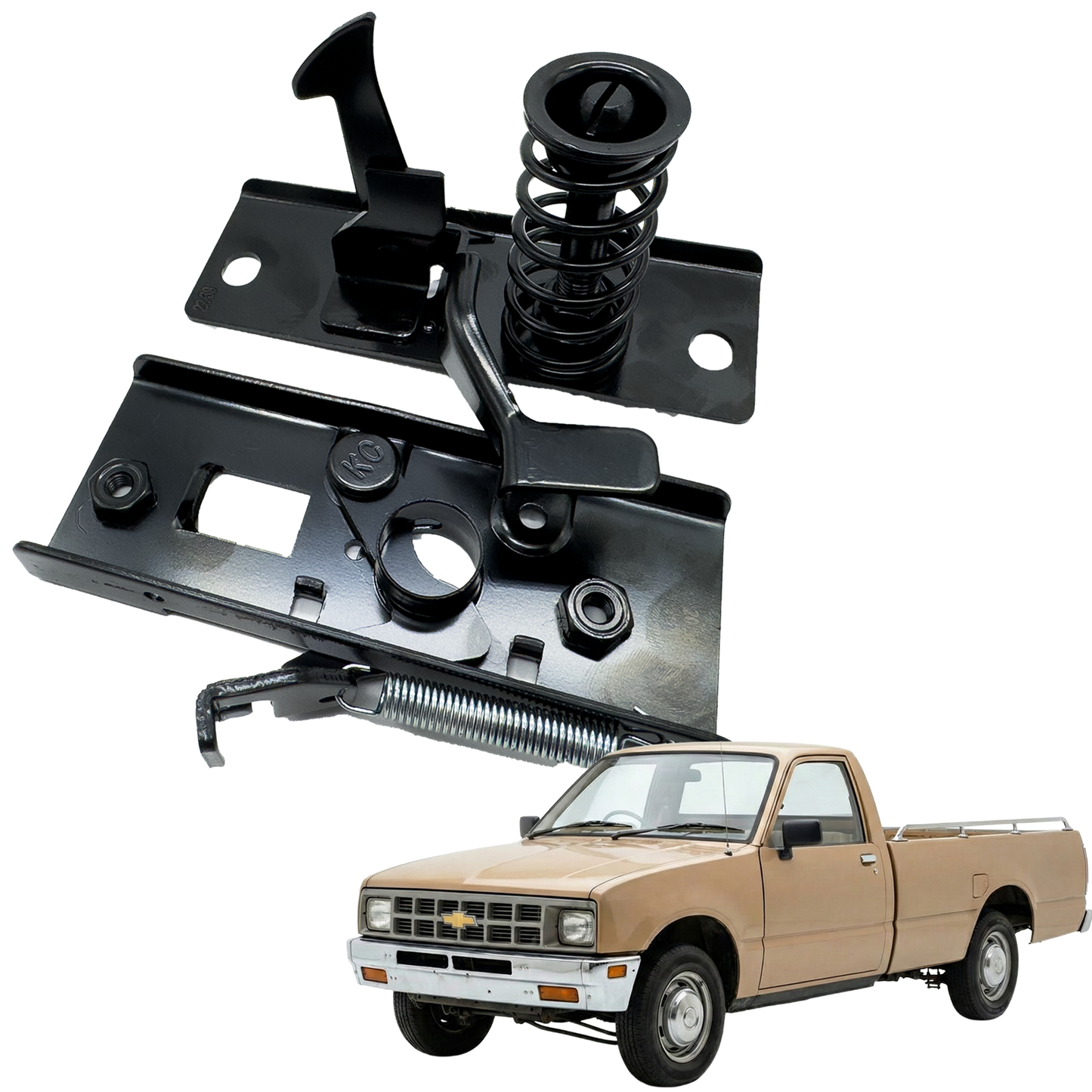 Chapa y Recibidor Capo Chevrolet Luv 1600