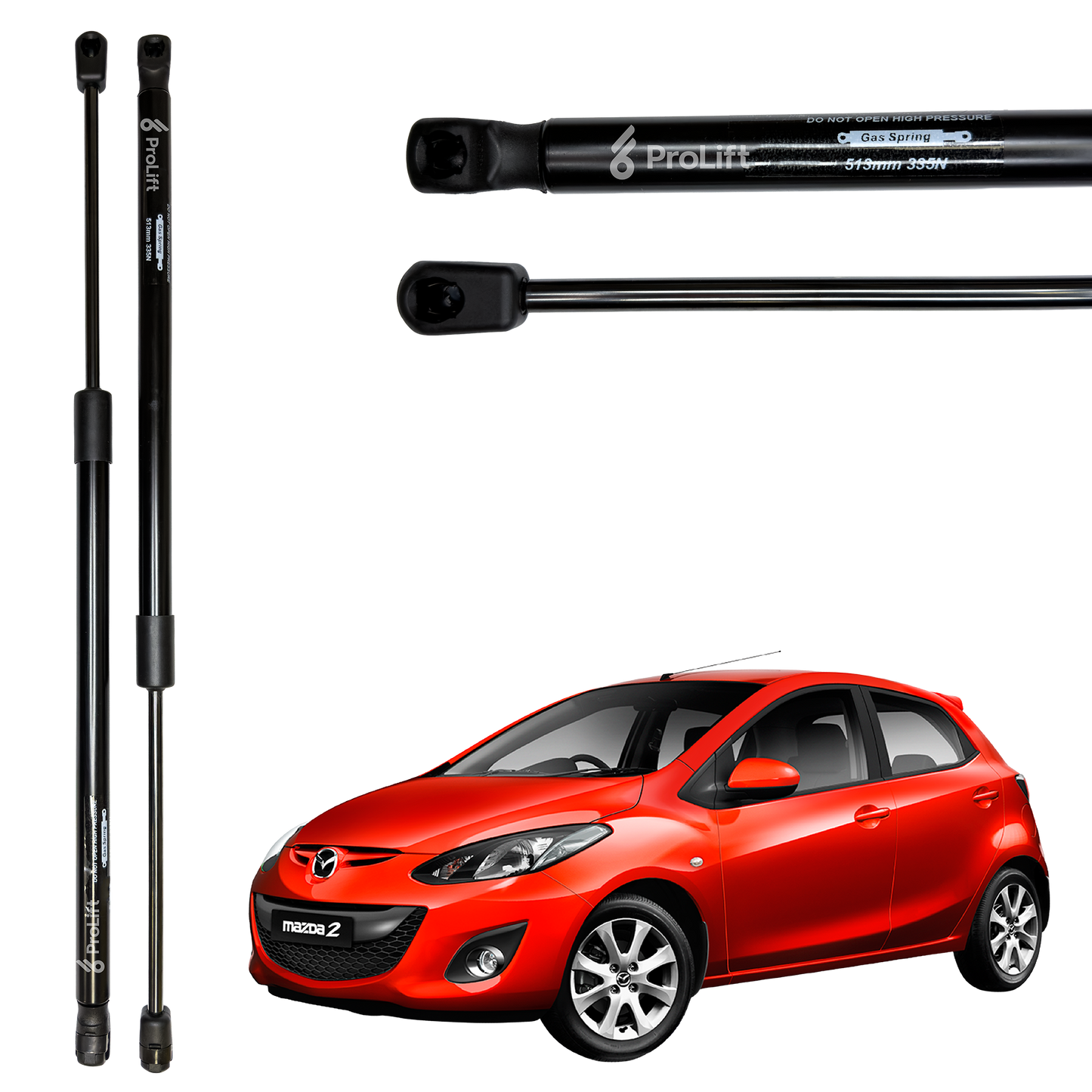 Kit Amortiguadores Compuerta Mazda 2 Hatchback 2008-2014