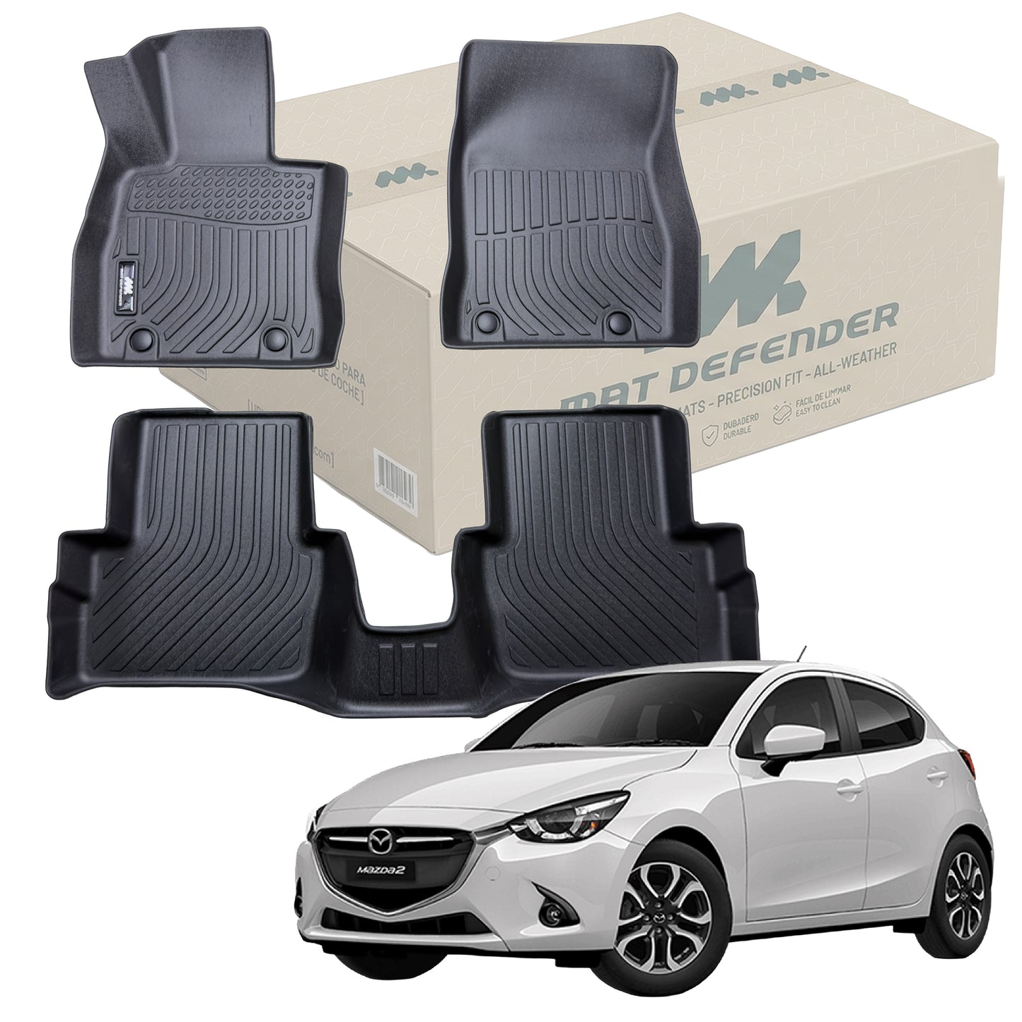 Tapetes Termoformados MatDefender Mazda 2 2014-2026