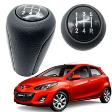 pomo pera en cuero Mazda 2 2008 - 2014