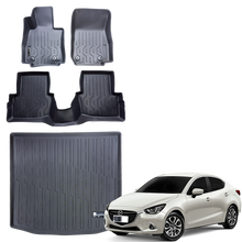 Tapetes y Baul Termoformados MatDefender Mazda 2 sedan