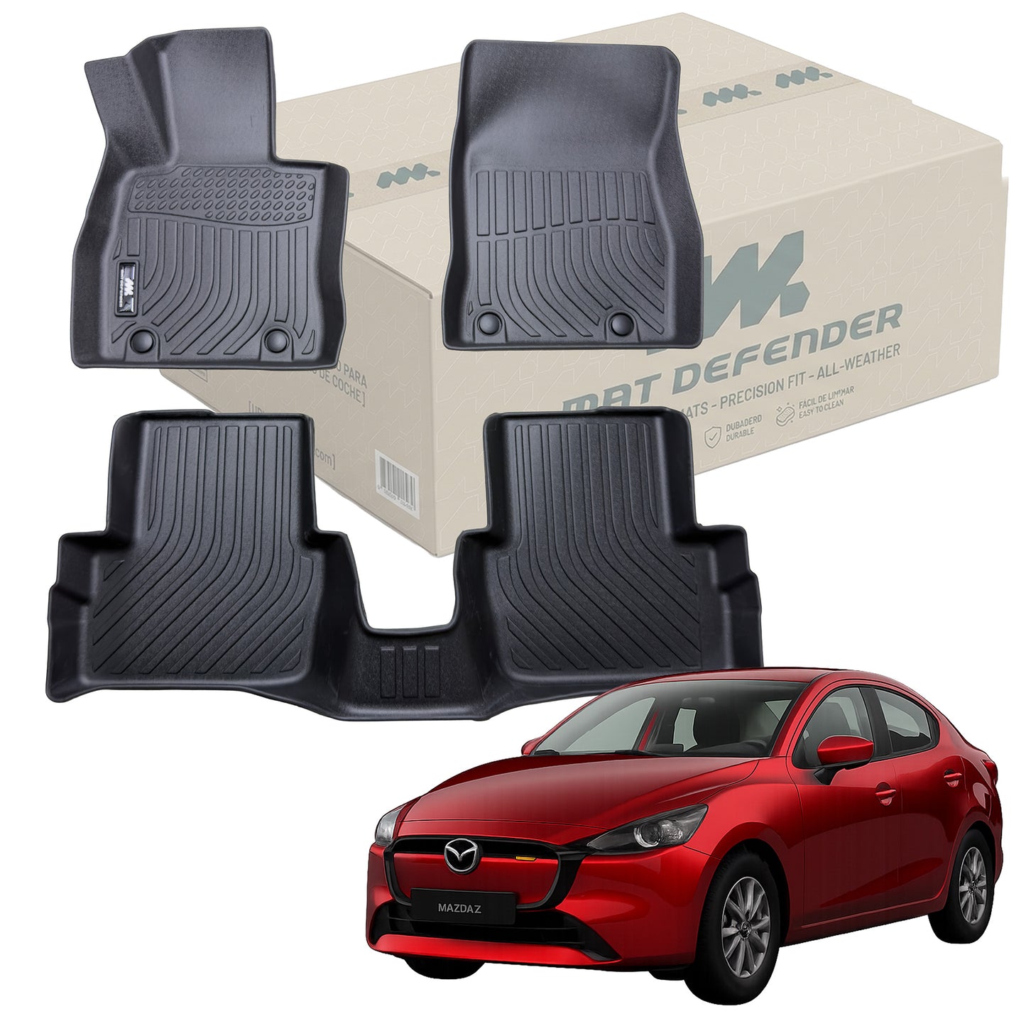 Tapetes Termoformados MatDefender Mazda 2 2014-2026