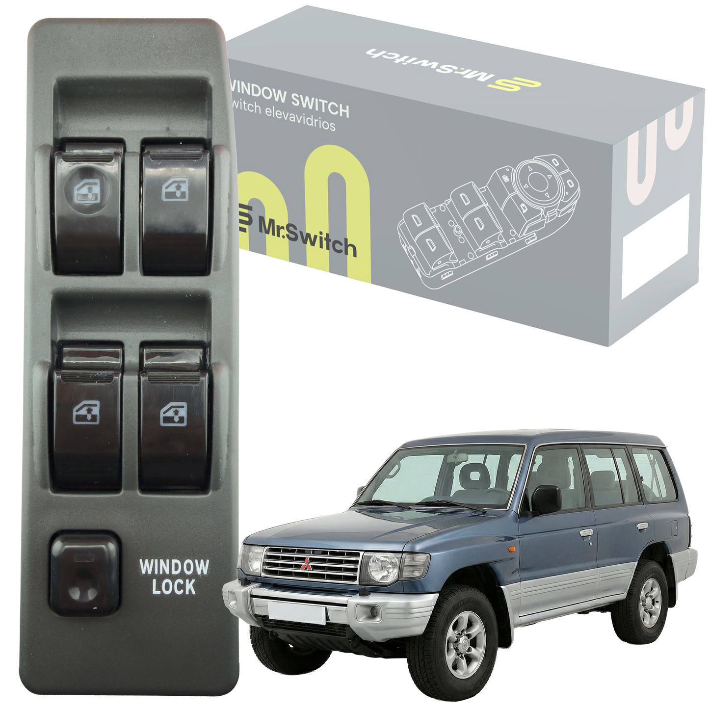 Switch Elevavidrio Principal Mitsubishi Montero Wagon 3.0