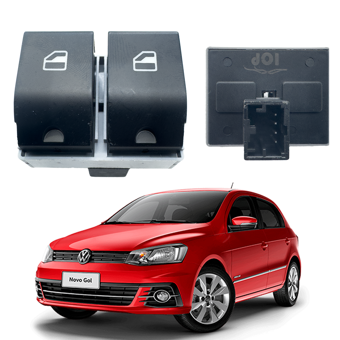 Switch Elevavidrio Vw New Gol / Polo / Fabia