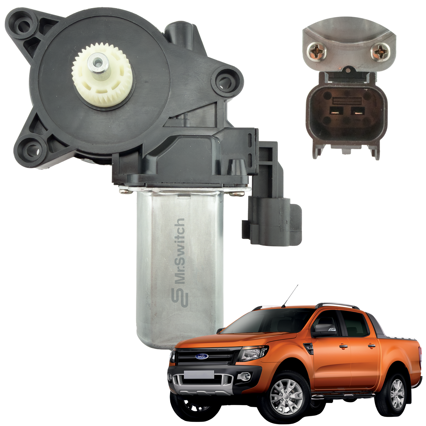 Motor Elevavidrio Ford Ranger 2012-2016 Trasero Derecho