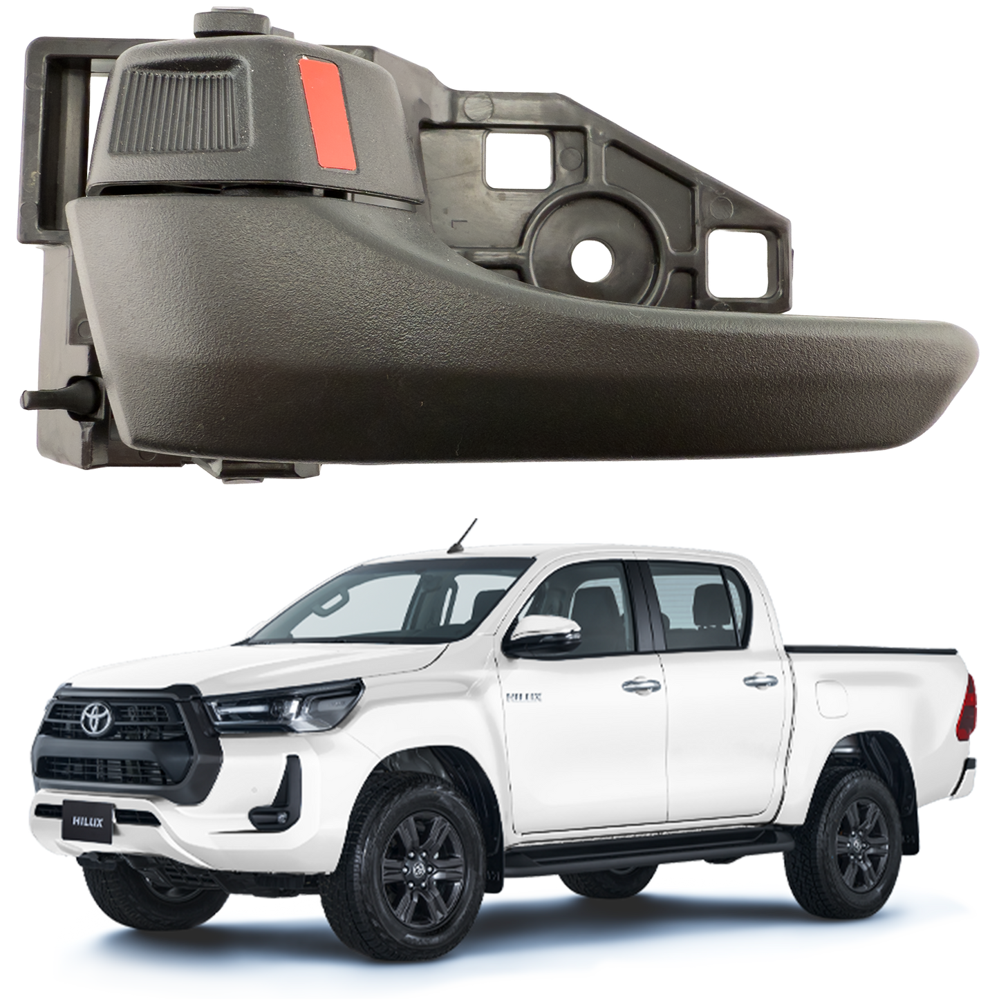 Manija Interior Para Hilux Revo / Rocco Negra Izquierda