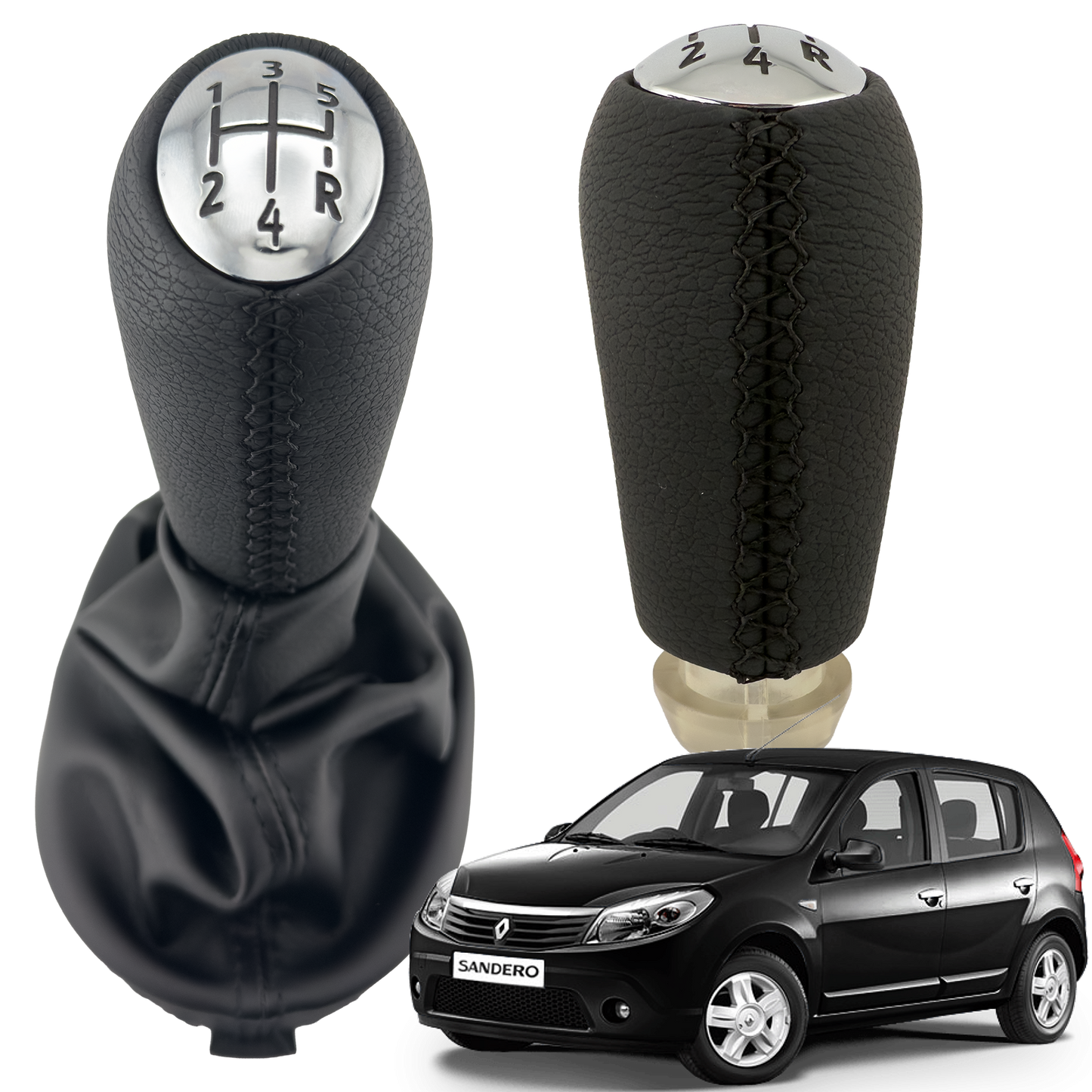 Pera, Base y Forro Renault Sandero 2009 - 2016 Cromada