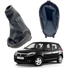 Forro y Base pomo palanca de cambios Sandero 2009 - 2016