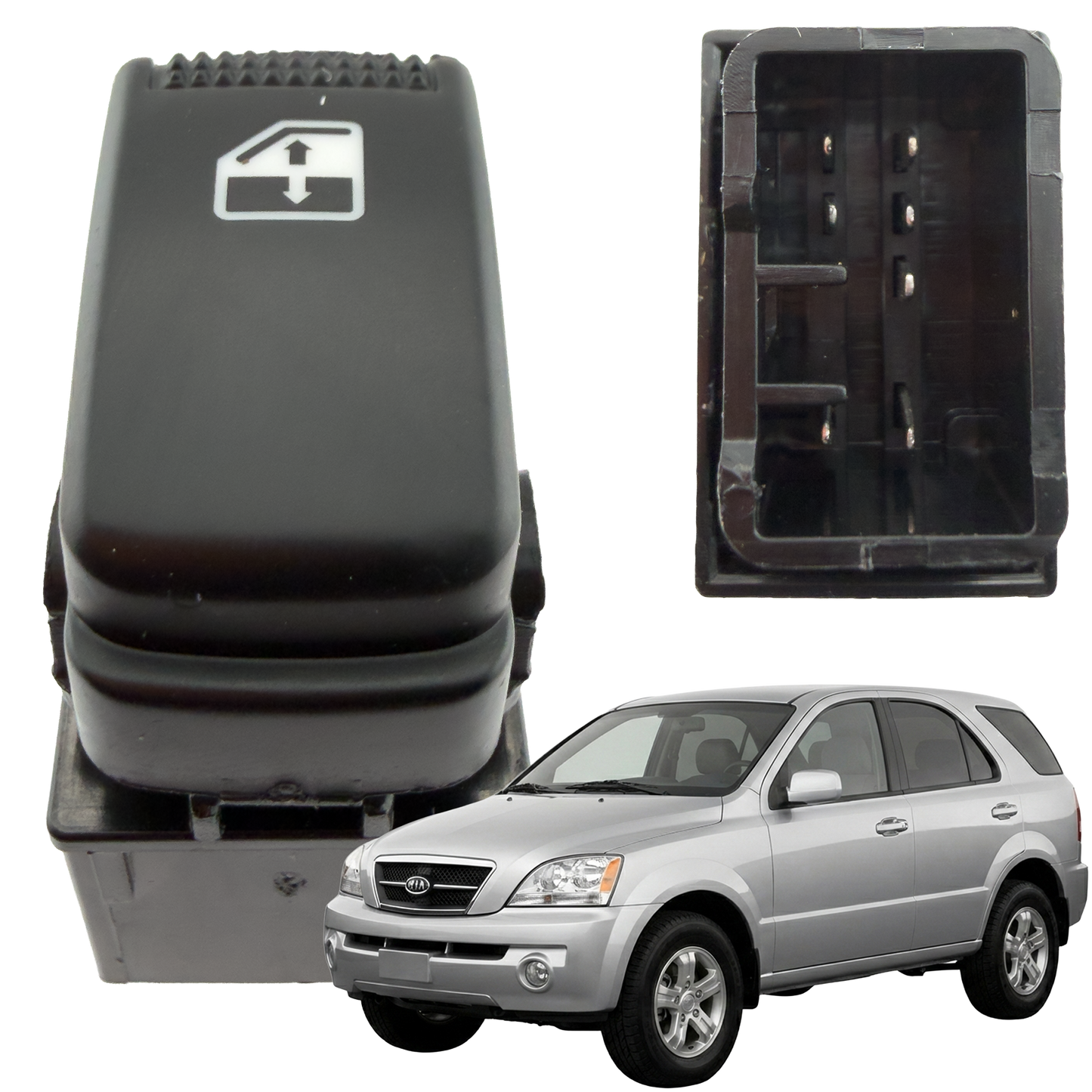 Switch Elevavidrio Sencillo Para Sorento Modelo 2002 - 2009