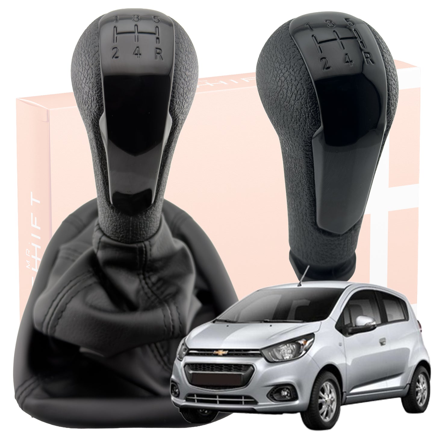 Pomo Pera Con Base MR SHHIFT Chevrolet Spark GT Negra