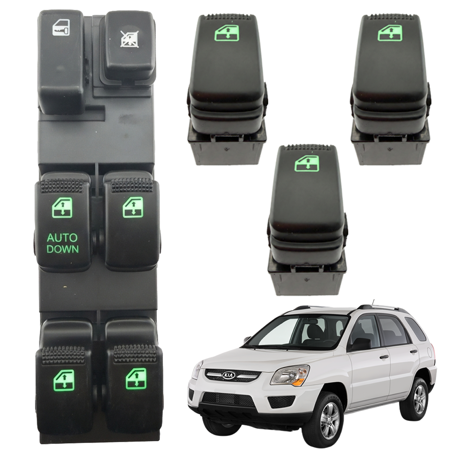 Kit Switch elevavidrios Mr. Switch Sportage FQ 2005-2016