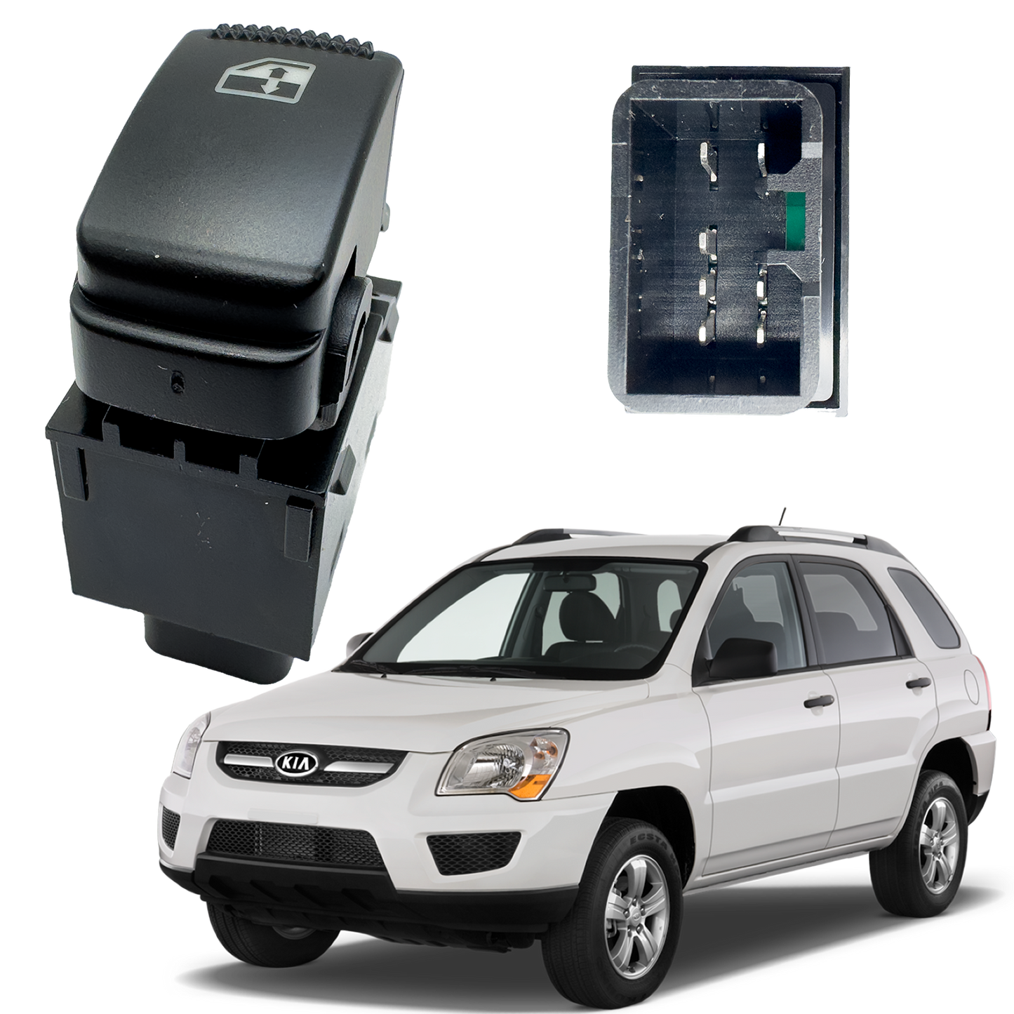 Switch Elevavidrio Sencillo Para Sportage Fq 2005 A 2016