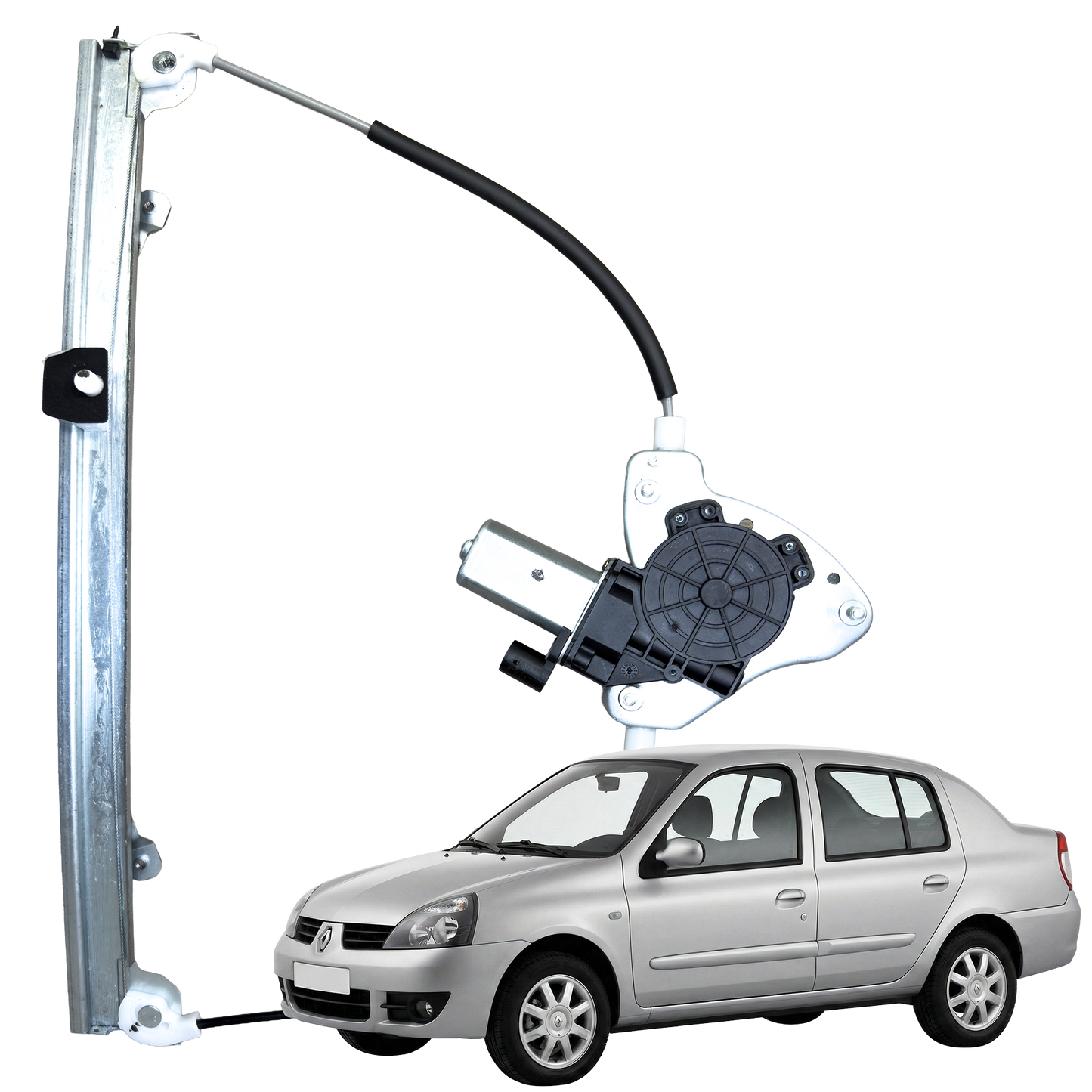Cremallera Elevavidrio Clio 2 - Symbol Delantera Izquierda
