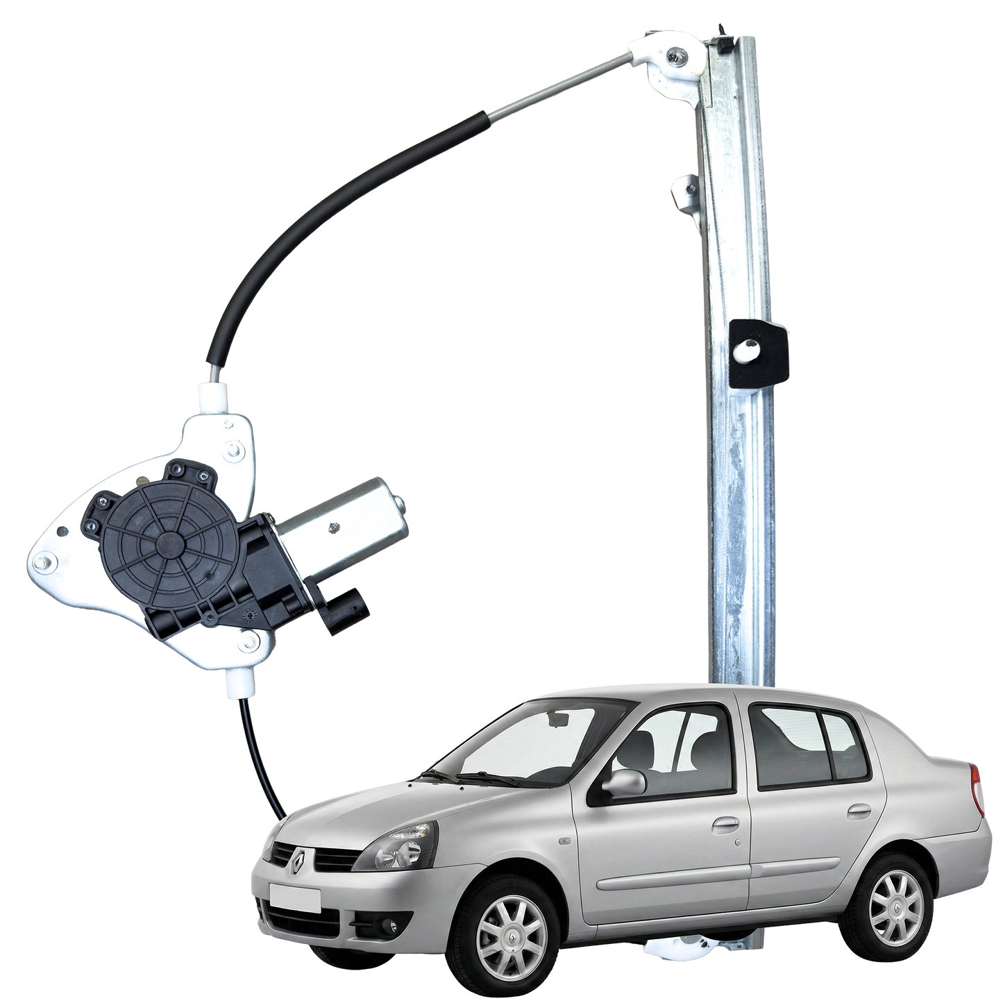Cremallera Elevavidrio Clio 2 - Symbol Delantera Derecha