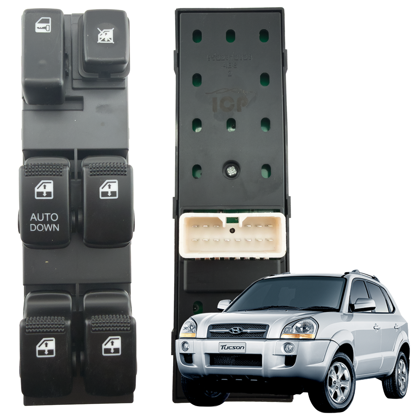 Switch Elevavidrio Principal Tucson Modelos 2005 - 2010